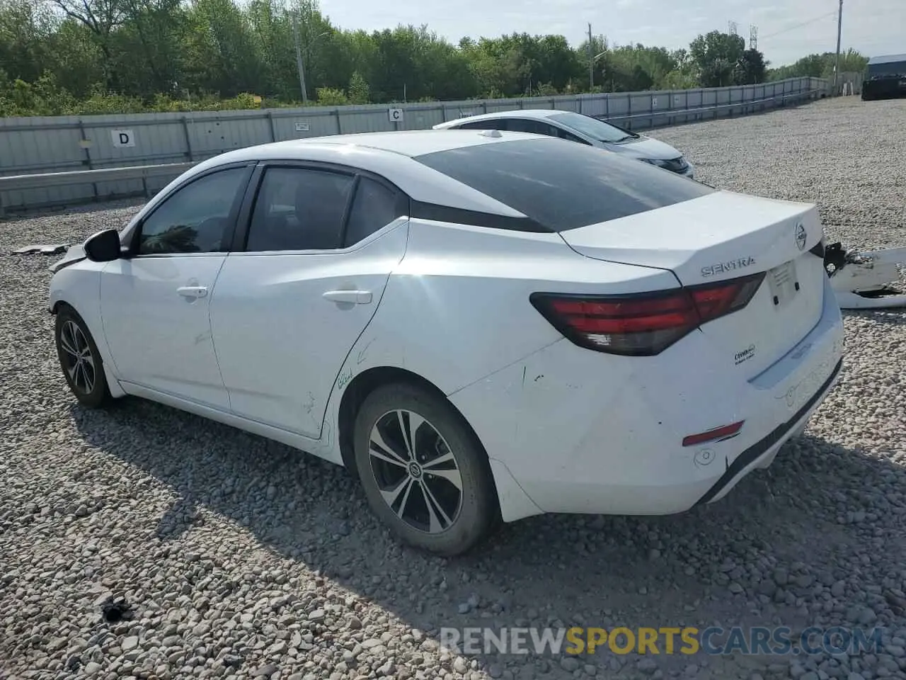 2 Photograph of a damaged car 3N1AB8CV6NY229853 NISSAN SENTRA 2022