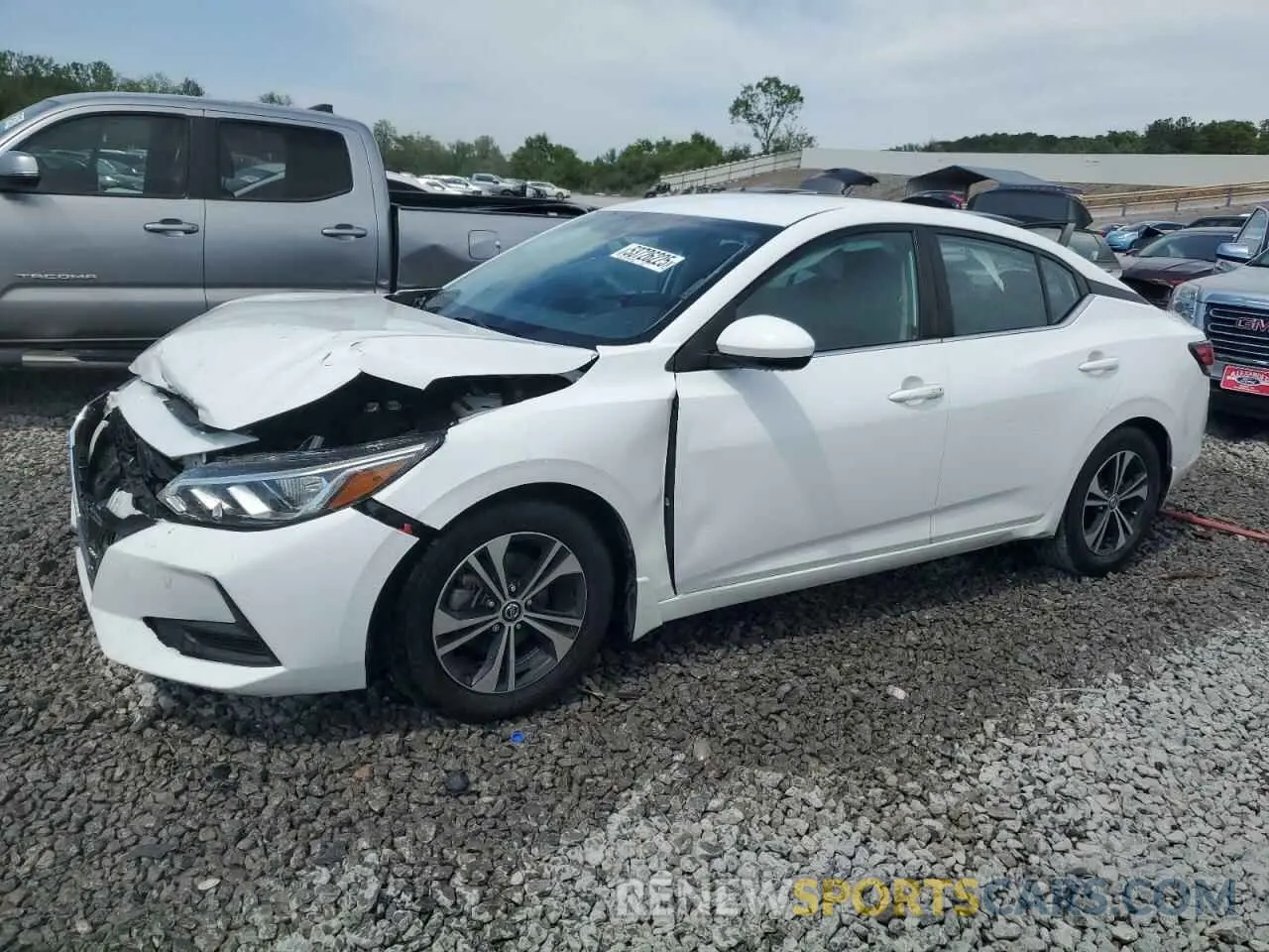 1 Photograph of a damaged car 3N1AB8CV6NY235328 NISSAN SENTRA 2022