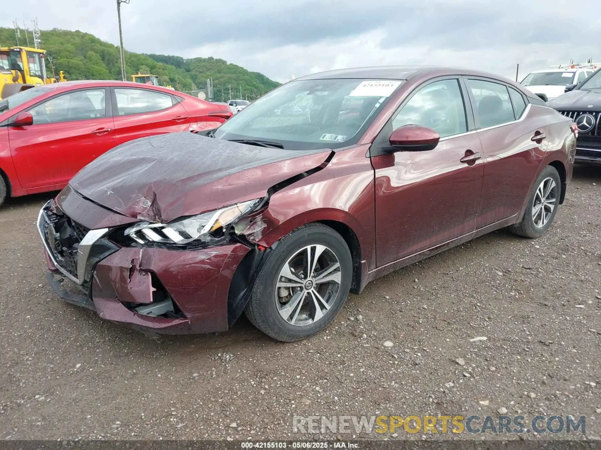 2 Photograph of a damaged car 3N1AB8CV6NY236866 NISSAN SENTRA 2022