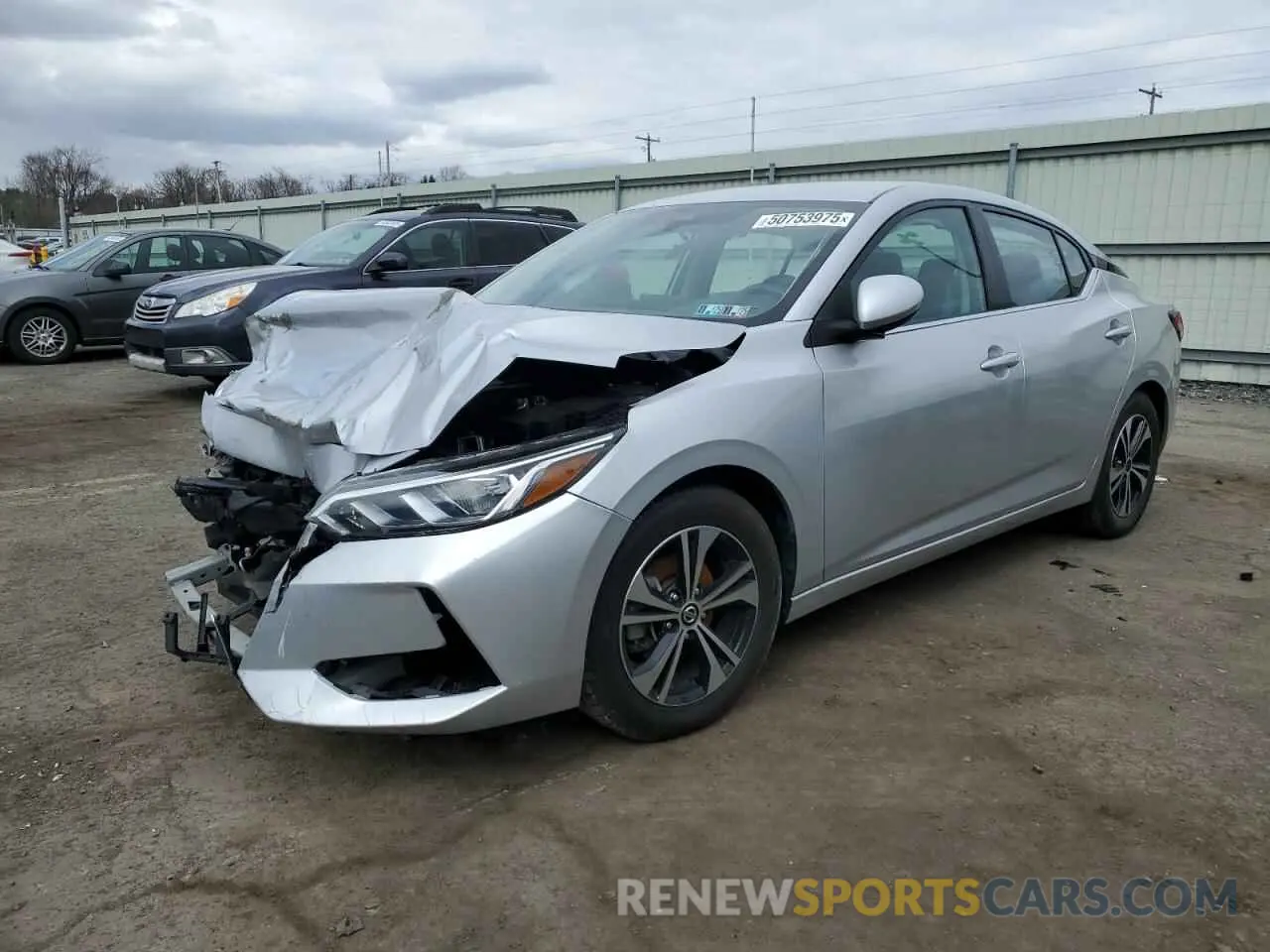 1 Photograph of a damaged car 3N1AB8CV6NY241565 NISSAN SENTRA 2022