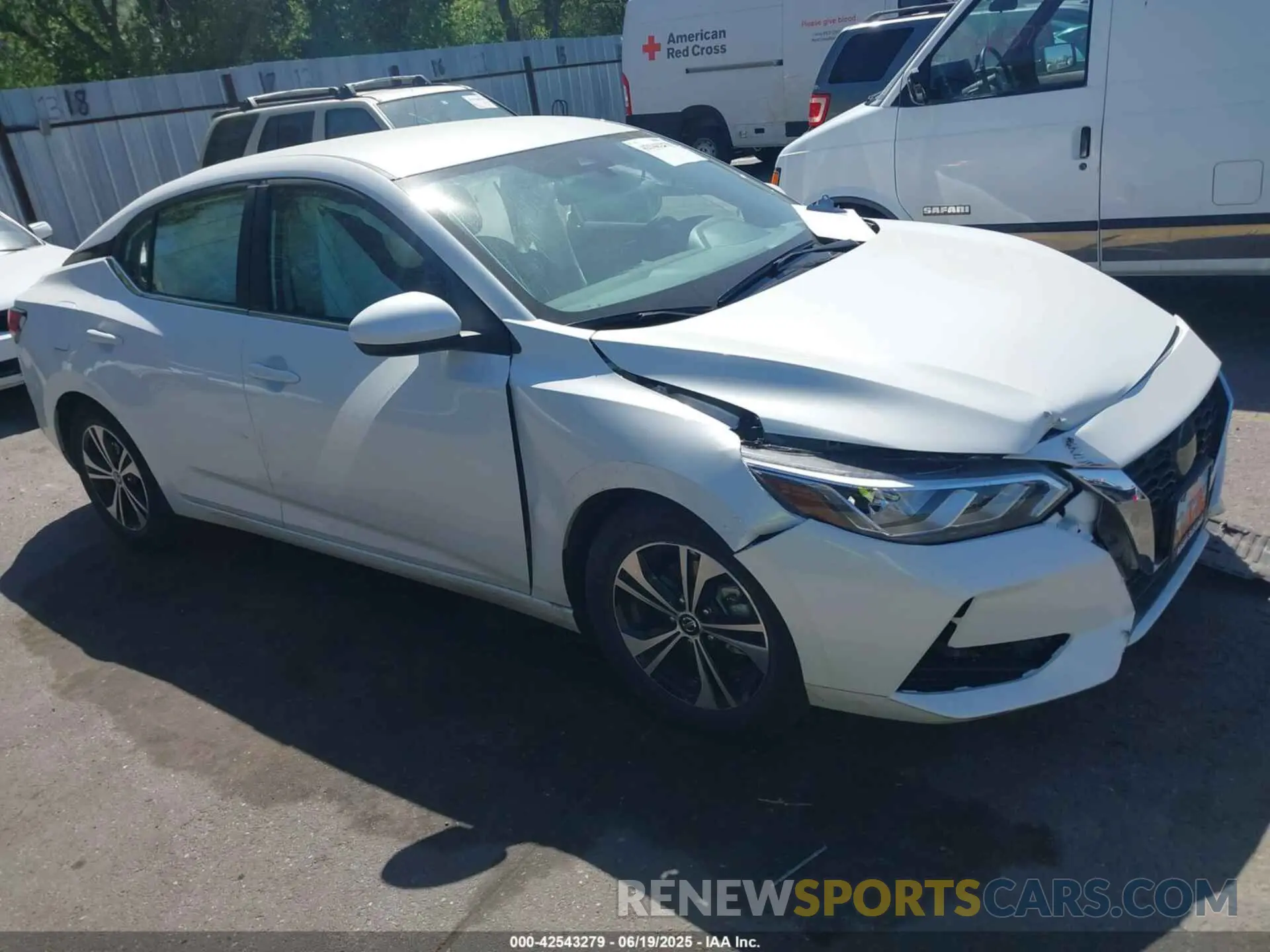 1 Photograph of a damaged car 3N1AB8CV6NY241582 NISSAN SENTRA 2022