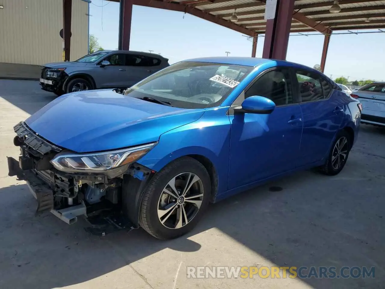 1 Photograph of a damaged car 3N1AB8CV6NY242666 NISSAN SENTRA 2022
