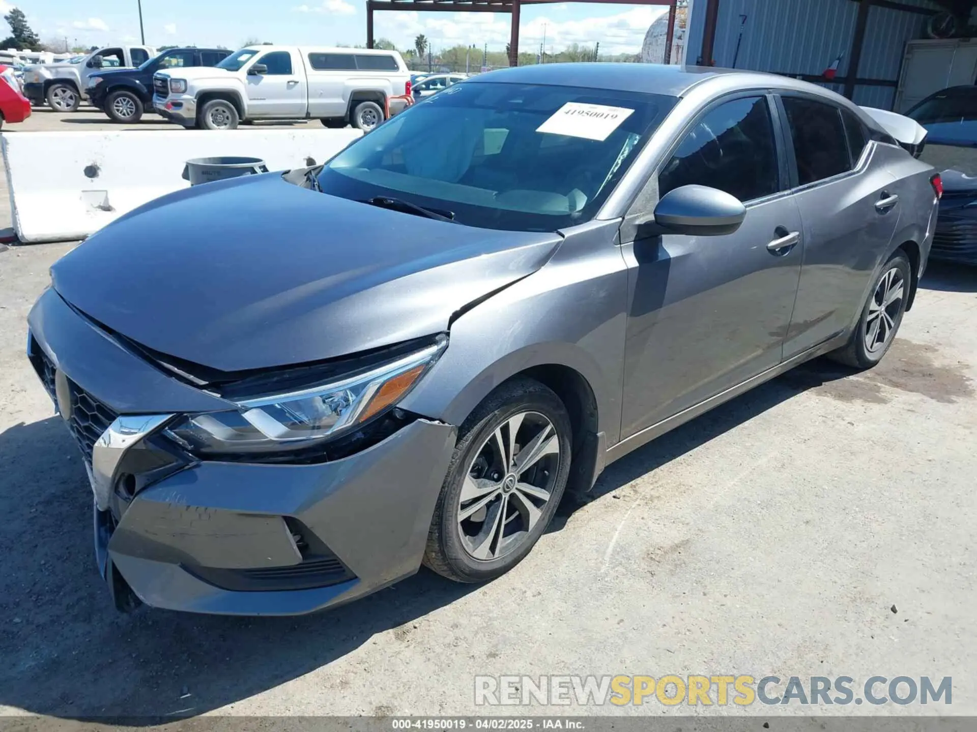 2 Photograph of a damaged car 3N1AB8CV6NY249729 NISSAN SENTRA 2022