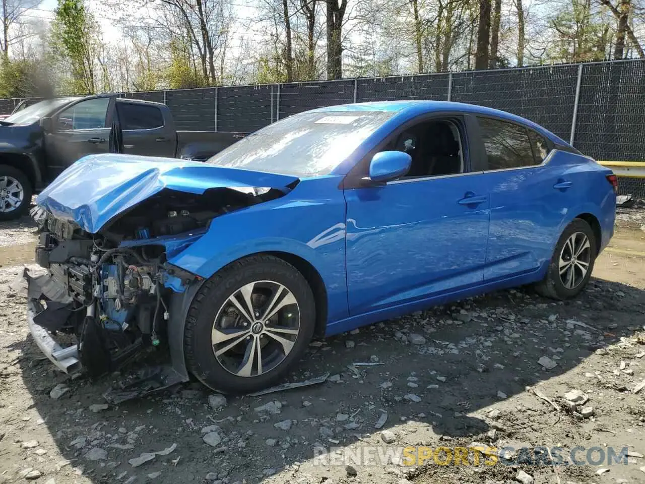 1 Photograph of a damaged car 3N1AB8CV6NY288501 NISSAN SENTRA 2022