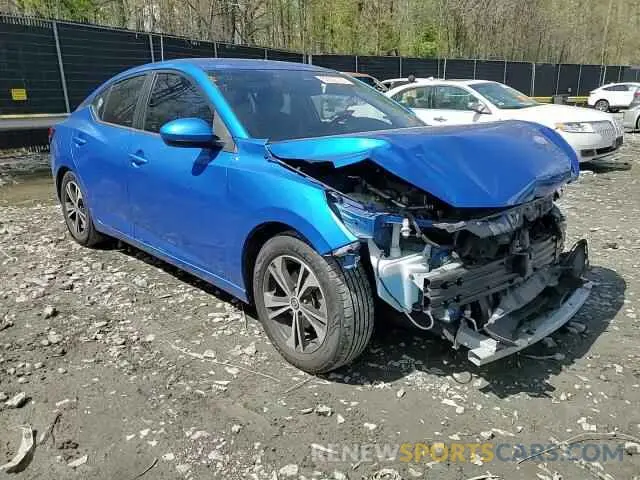 10 Photograph of a damaged car 3N1AB8CV6NY288501 NISSAN SENTRA 2022