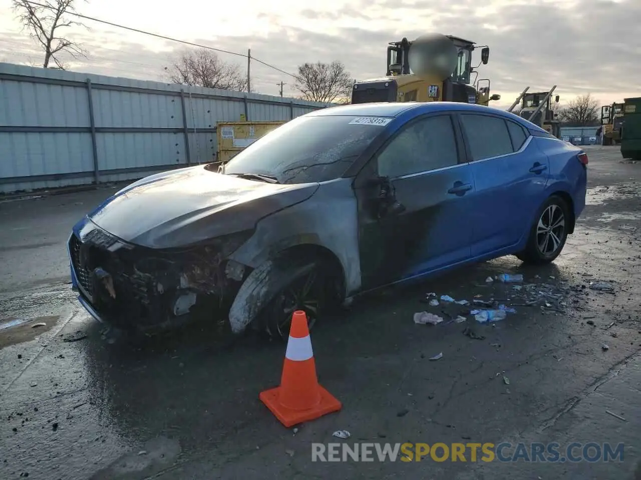 1 Photograph of a damaged car 3N1AB8CV6NY295707 NISSAN SENTRA 2022