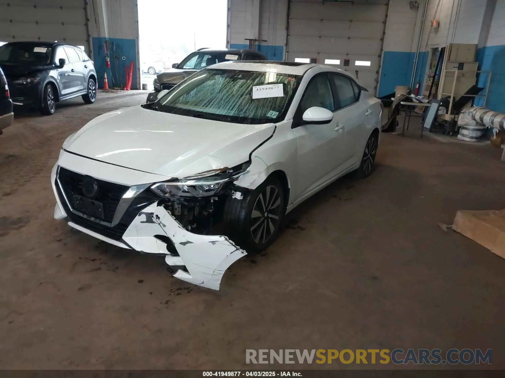 2 Photograph of a damaged car 3N1AB8CV6NY311310 NISSAN SENTRA 2022