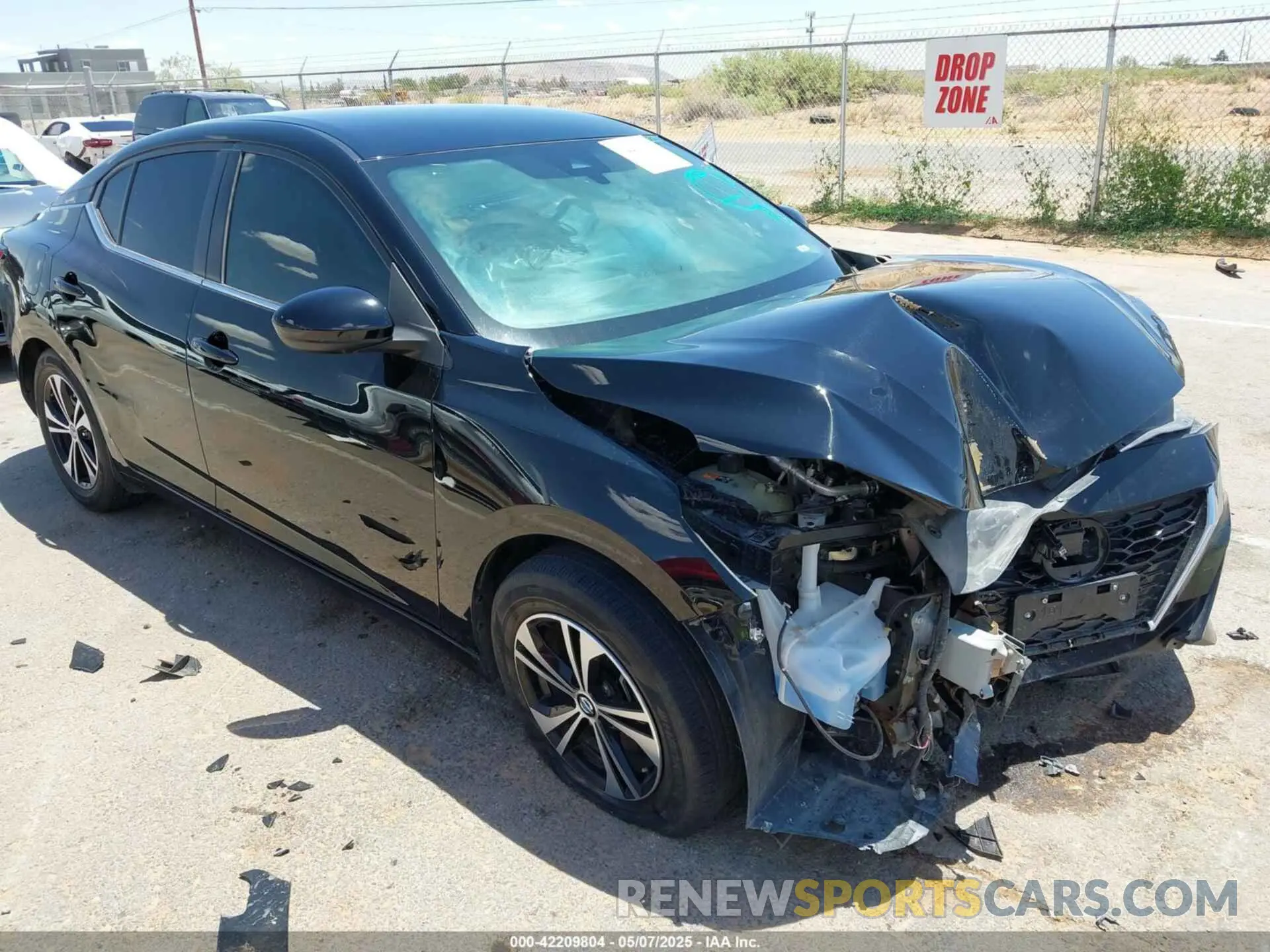 1 Photograph of a damaged car 3N1AB8CV6NY311503 NISSAN SENTRA 2022