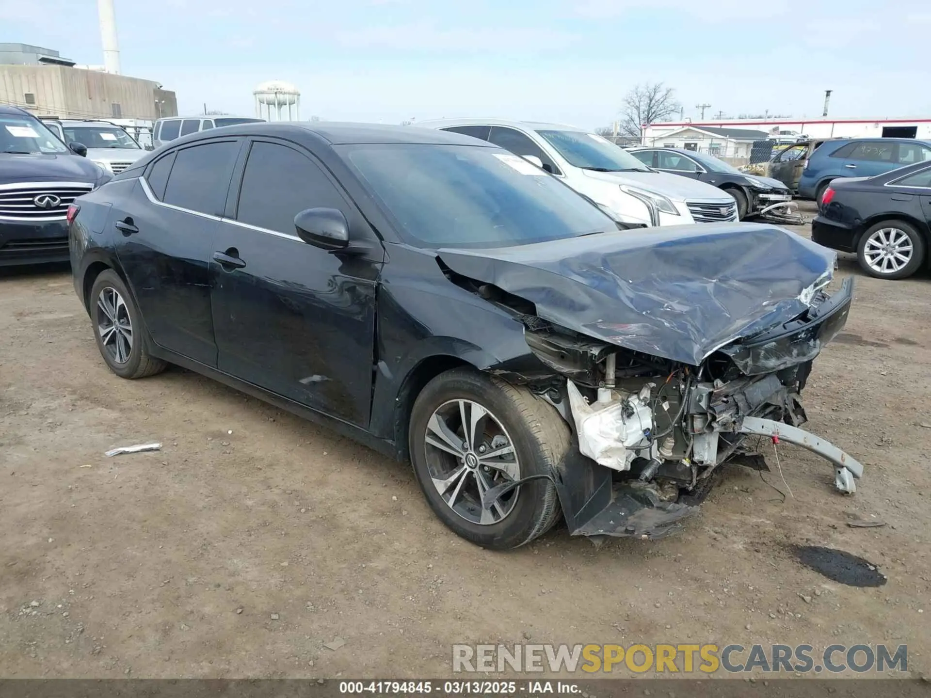 1 Photograph of a damaged car 3N1AB8CV6NY317771 NISSAN SENTRA 2022