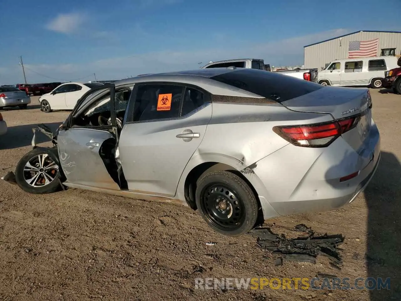 2 Photograph of a damaged car 3N1AB8CV7NY206582 NISSAN SENTRA 2022