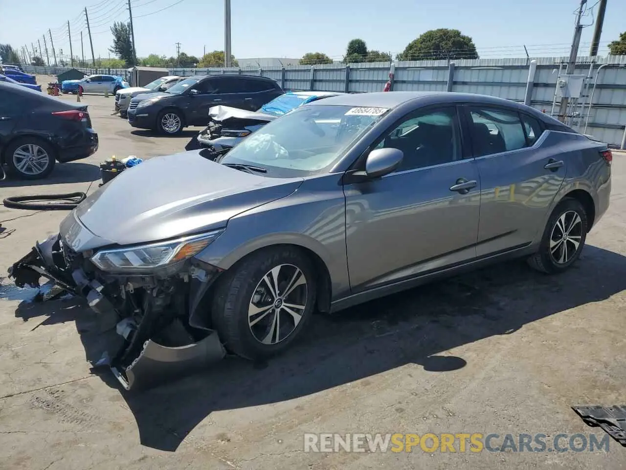 1 Photograph of a damaged car 3N1AB8CV7NY210034 NISSAN SENTRA 2022