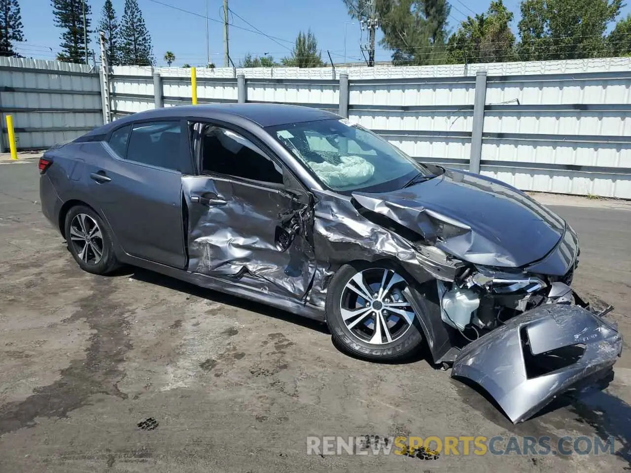 4 Photograph of a damaged car 3N1AB8CV7NY210034 NISSAN SENTRA 2022
