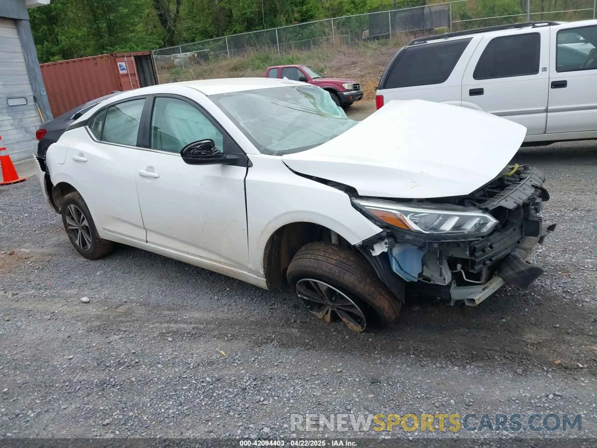 1 Photograph of a damaged car 3N1AB8CV7NY221664 NISSAN SENTRA 2022