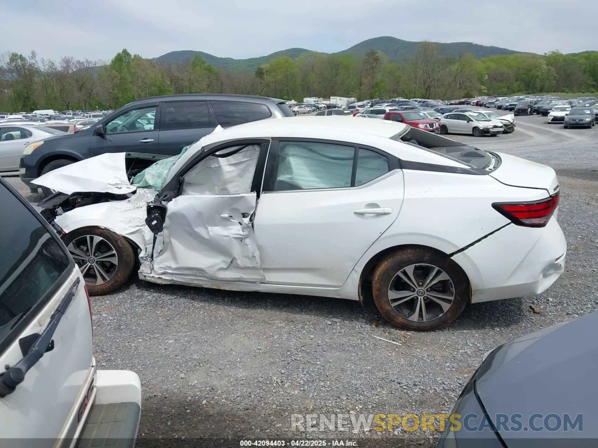 14 Photograph of a damaged car 3N1AB8CV7NY221664 NISSAN SENTRA 2022