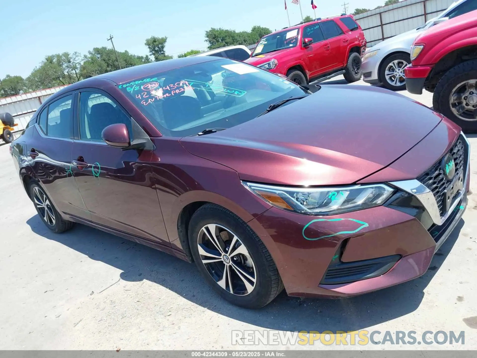 1 Photograph of a damaged car 3N1AB8CV7NY223432 NISSAN SENTRA 2022