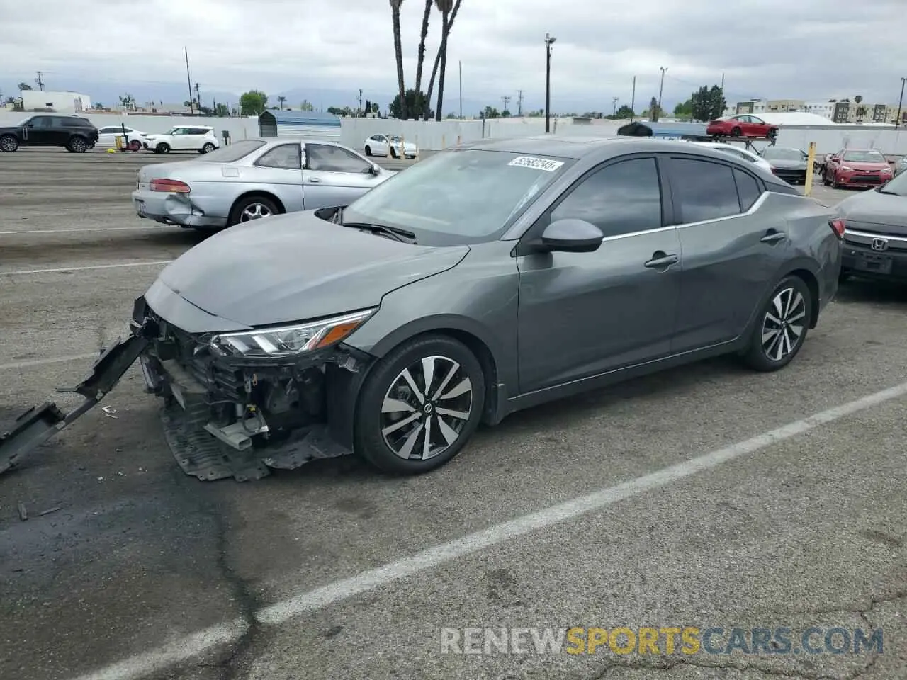 1 Photograph of a damaged car 3N1AB8CV7NY225021 NISSAN SENTRA 2022