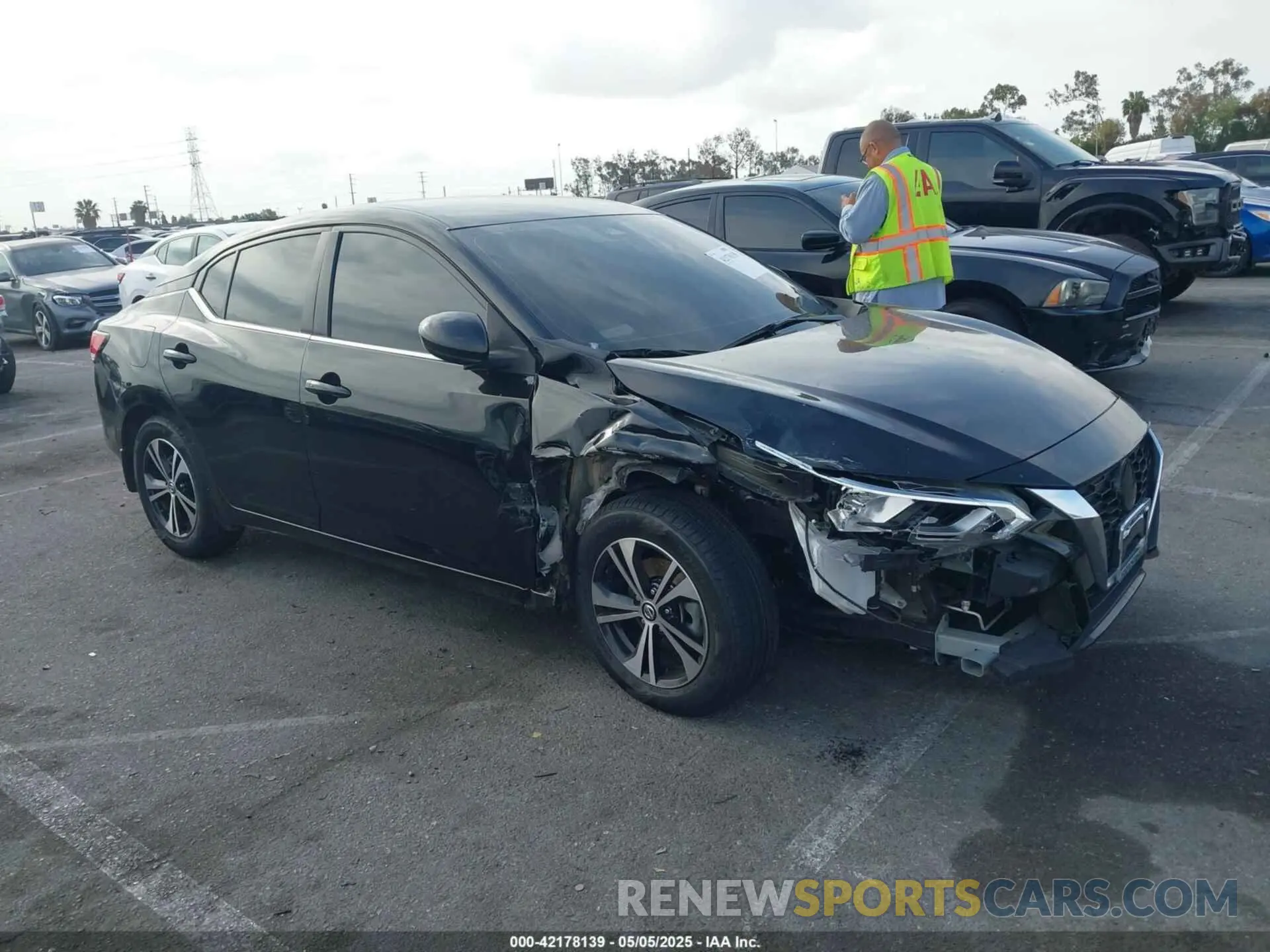 1 Photograph of a damaged car 3N1AB8CV7NY230672 NISSAN SENTRA 2022