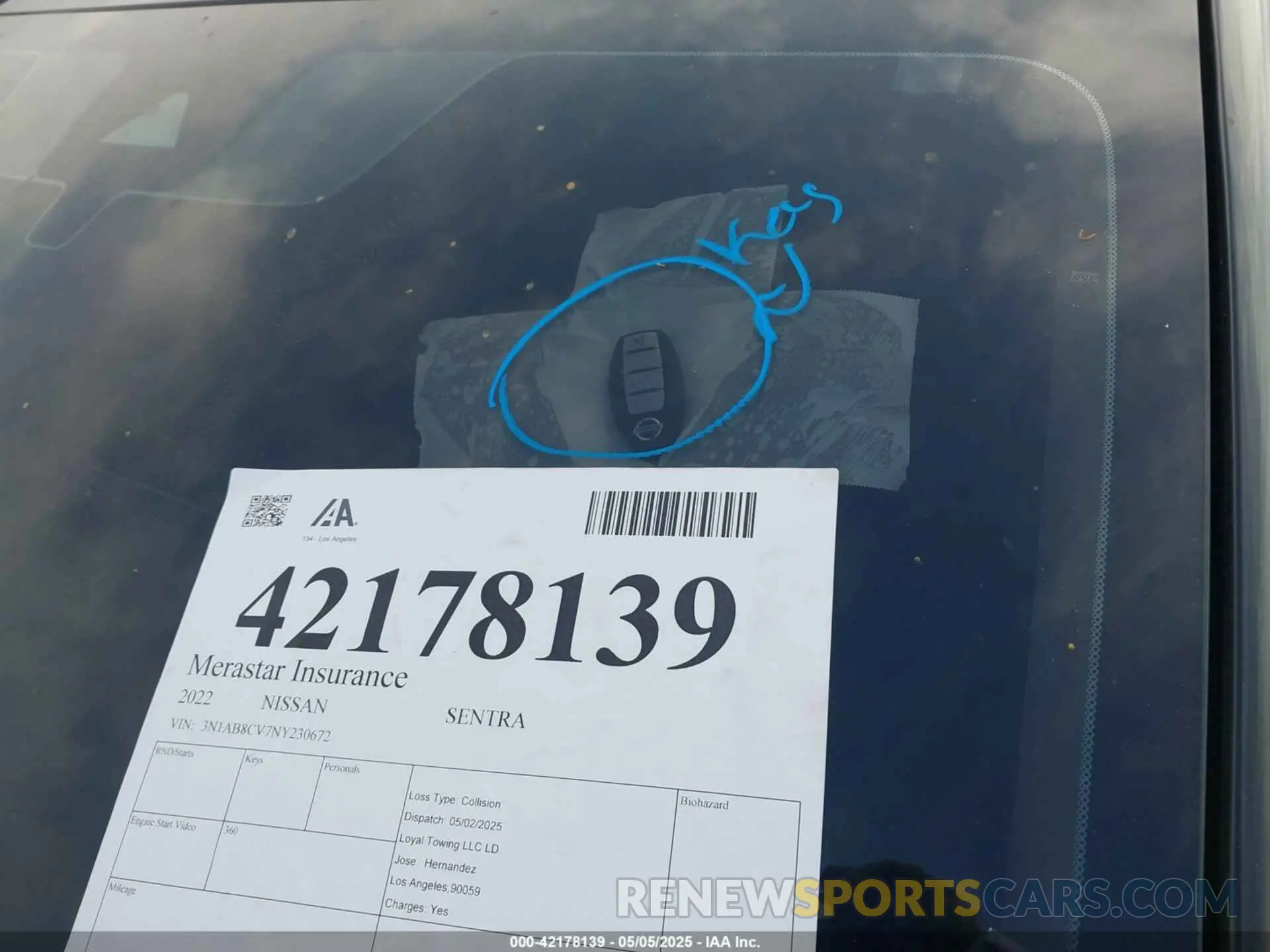 11 Photograph of a damaged car 3N1AB8CV7NY230672 NISSAN SENTRA 2022