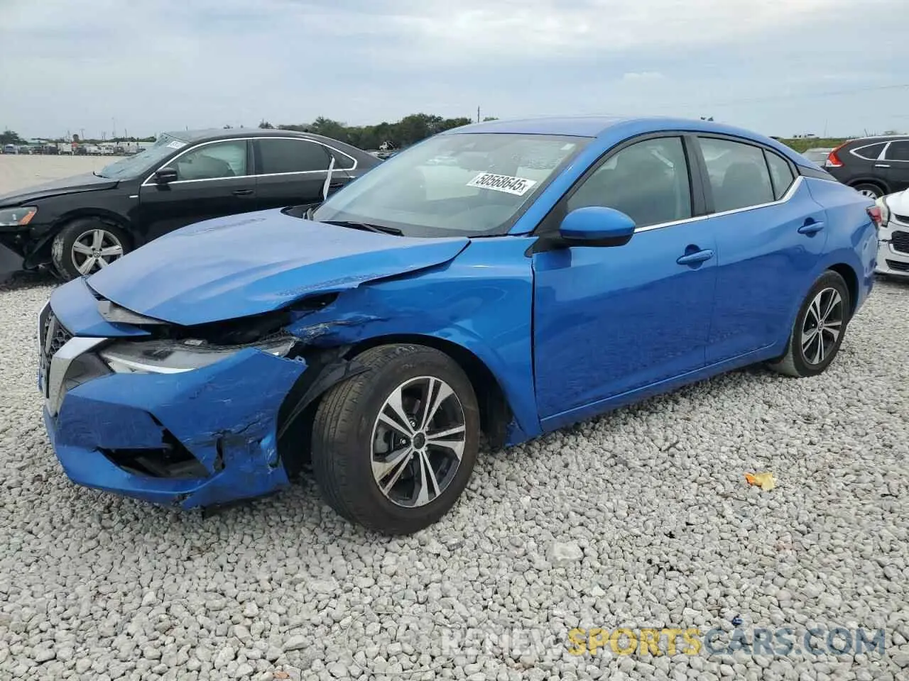 1 Photograph of a damaged car 3N1AB8CV7NY253708 NISSAN SENTRA 2022