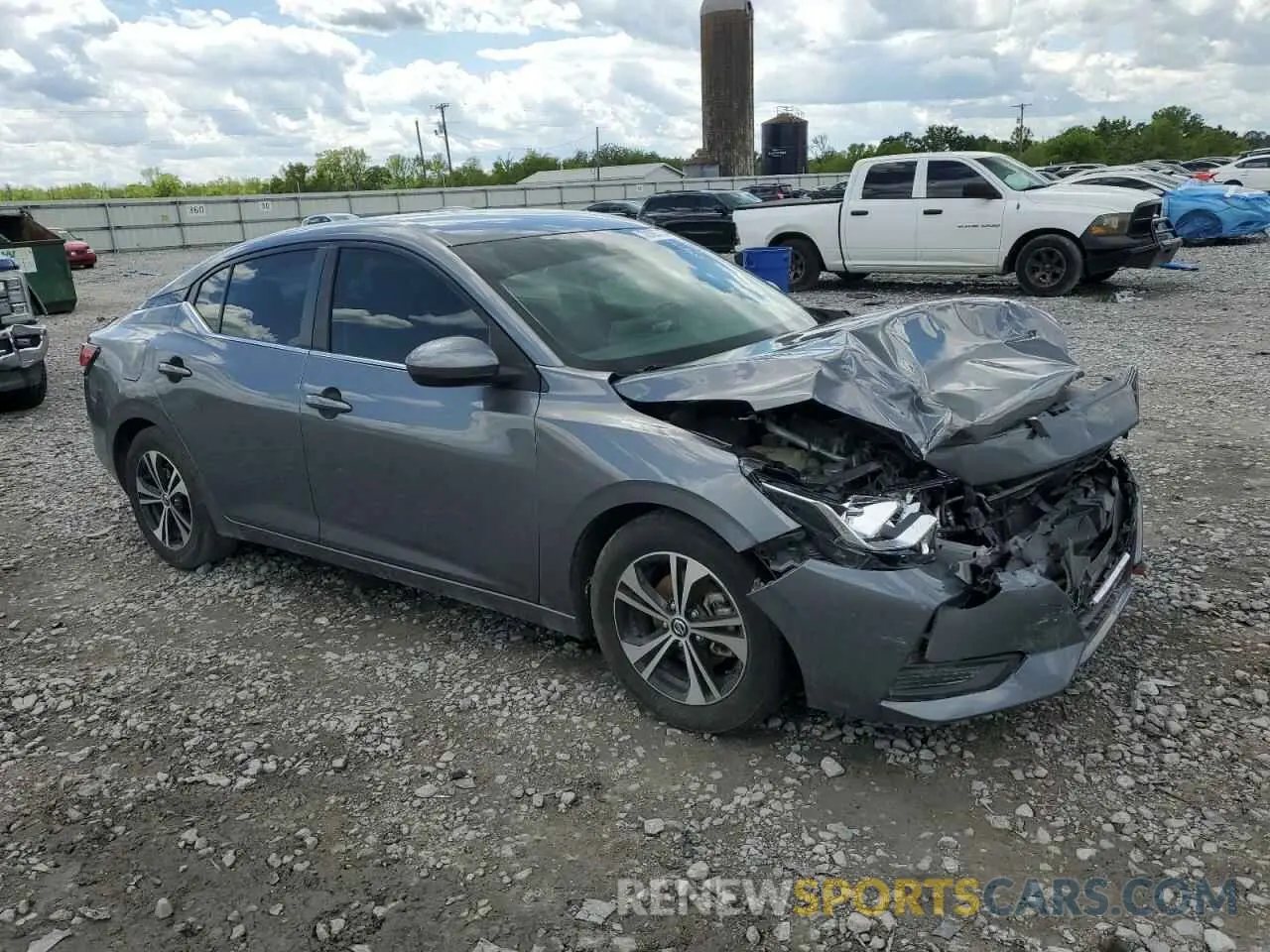 4 Photograph of a damaged car 3N1AB8CV7NY256527 NISSAN SENTRA 2022