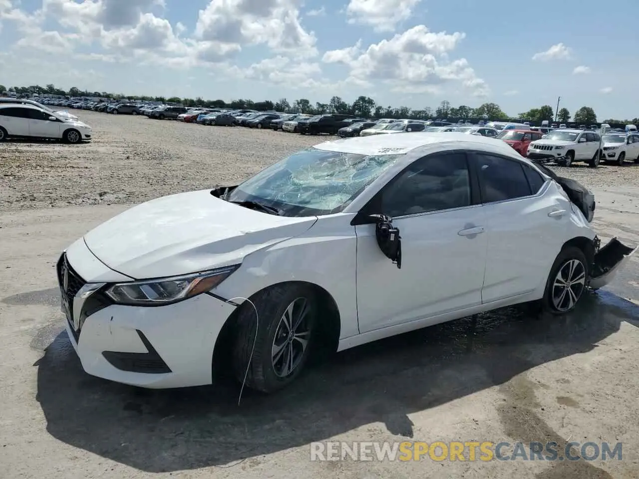 1 Photograph of a damaged car 3N1AB8CV7NY256687 NISSAN SENTRA 2022