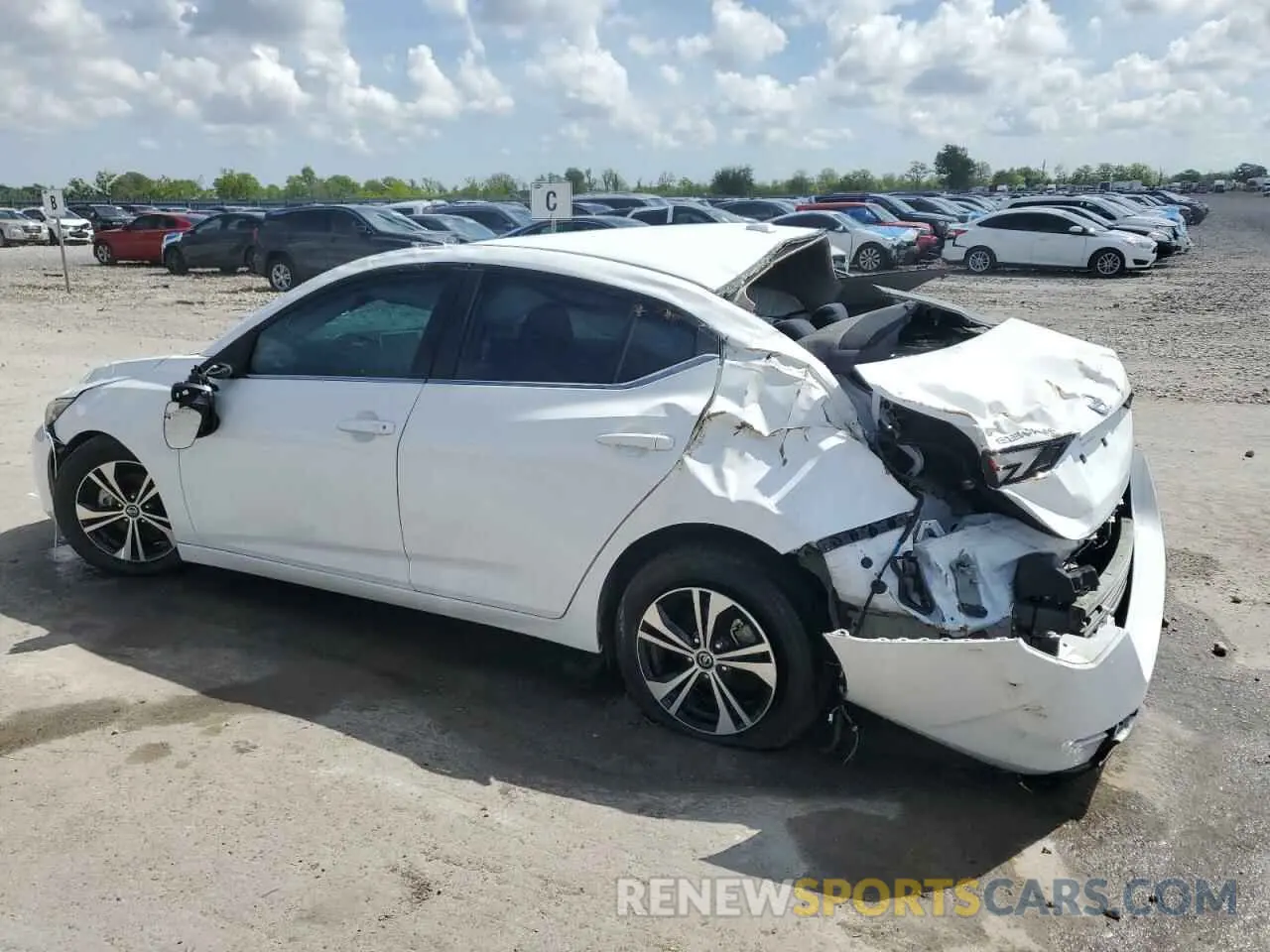 2 Photograph of a damaged car 3N1AB8CV7NY256687 NISSAN SENTRA 2022