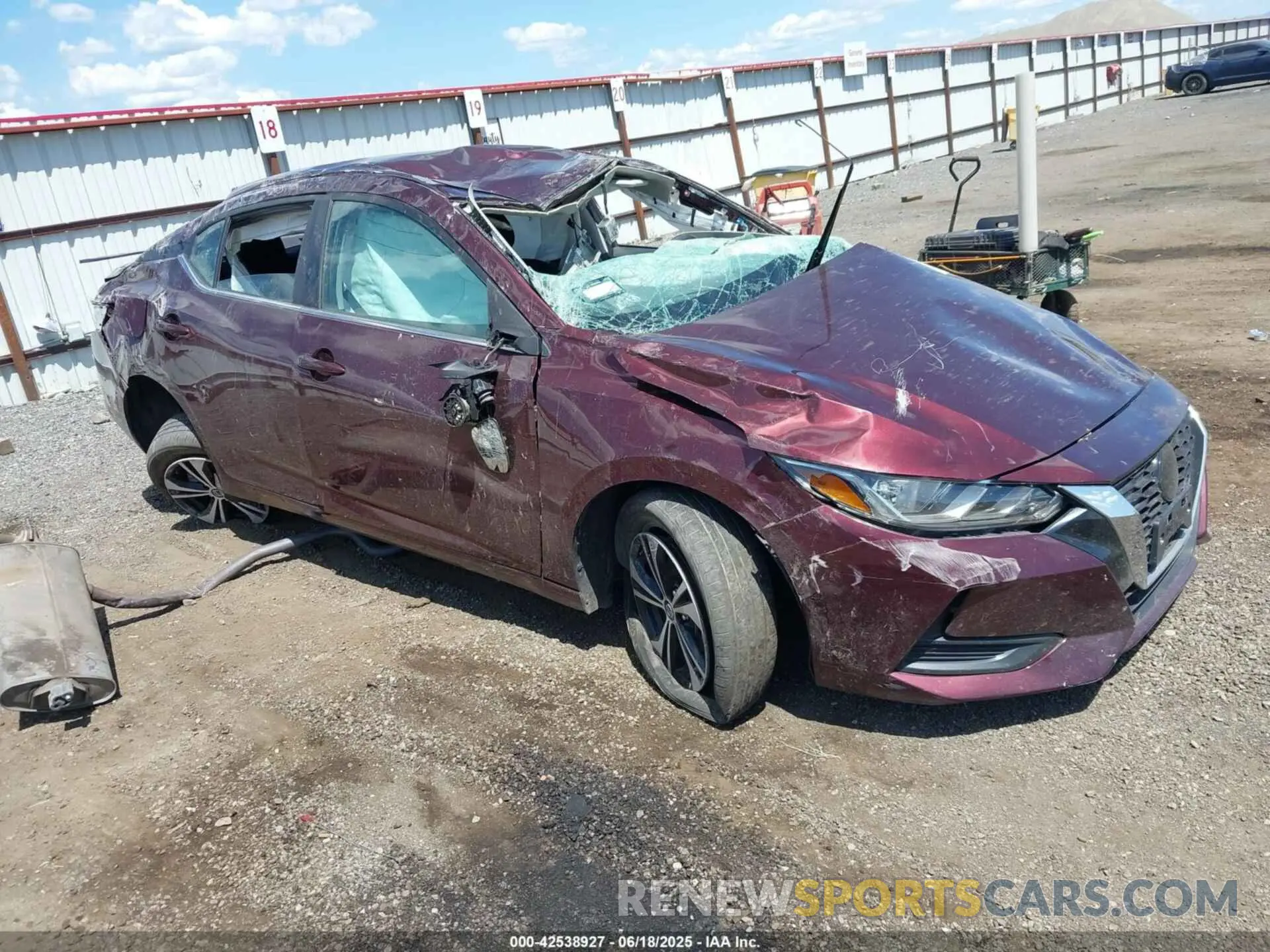 1 Photograph of a damaged car 3N1AB8CV7NY264806 NISSAN SENTRA 2022