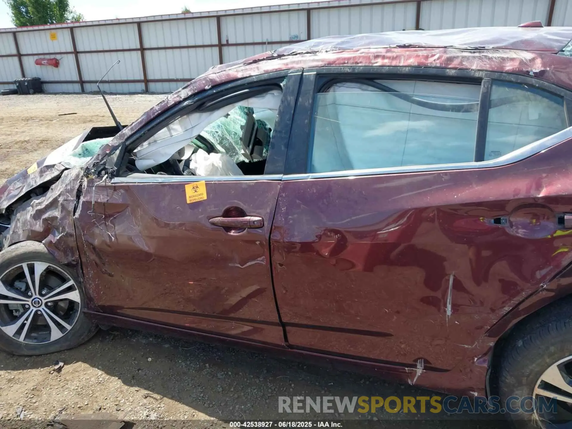 13 Photograph of a damaged car 3N1AB8CV7NY264806 NISSAN SENTRA 2022