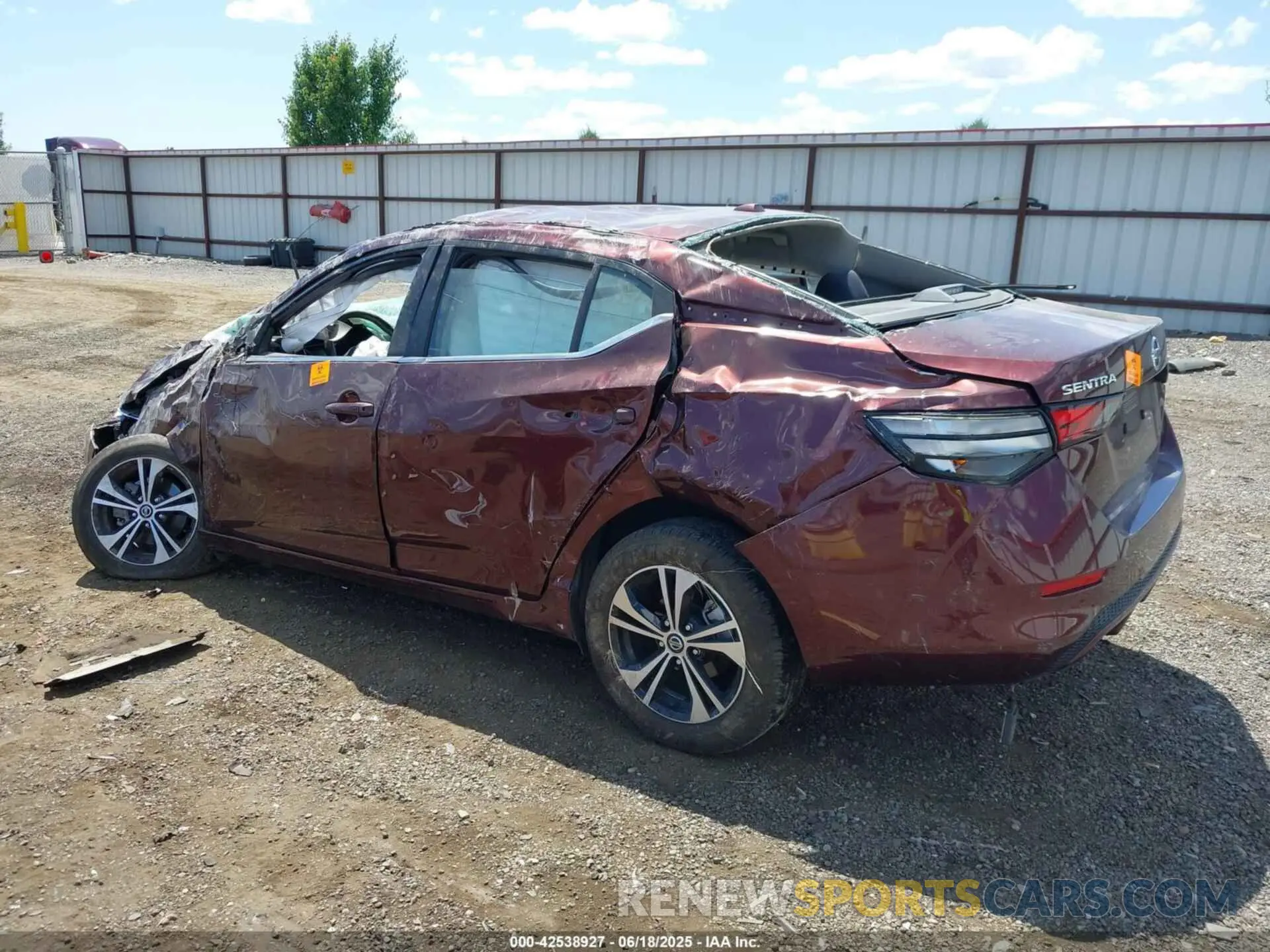 3 Photograph of a damaged car 3N1AB8CV7NY264806 NISSAN SENTRA 2022