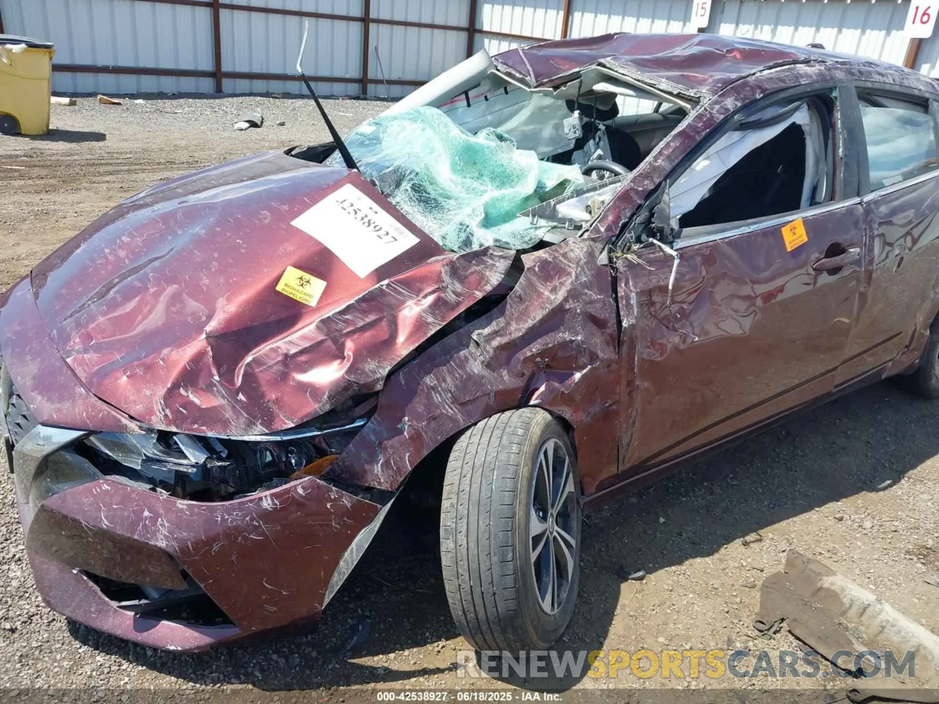 6 Photograph of a damaged car 3N1AB8CV7NY264806 NISSAN SENTRA 2022