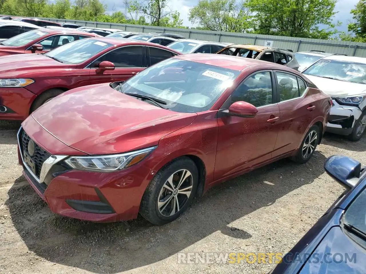 1 Photograph of a damaged car 3N1AB8CV7NY264966 NISSAN SENTRA 2022