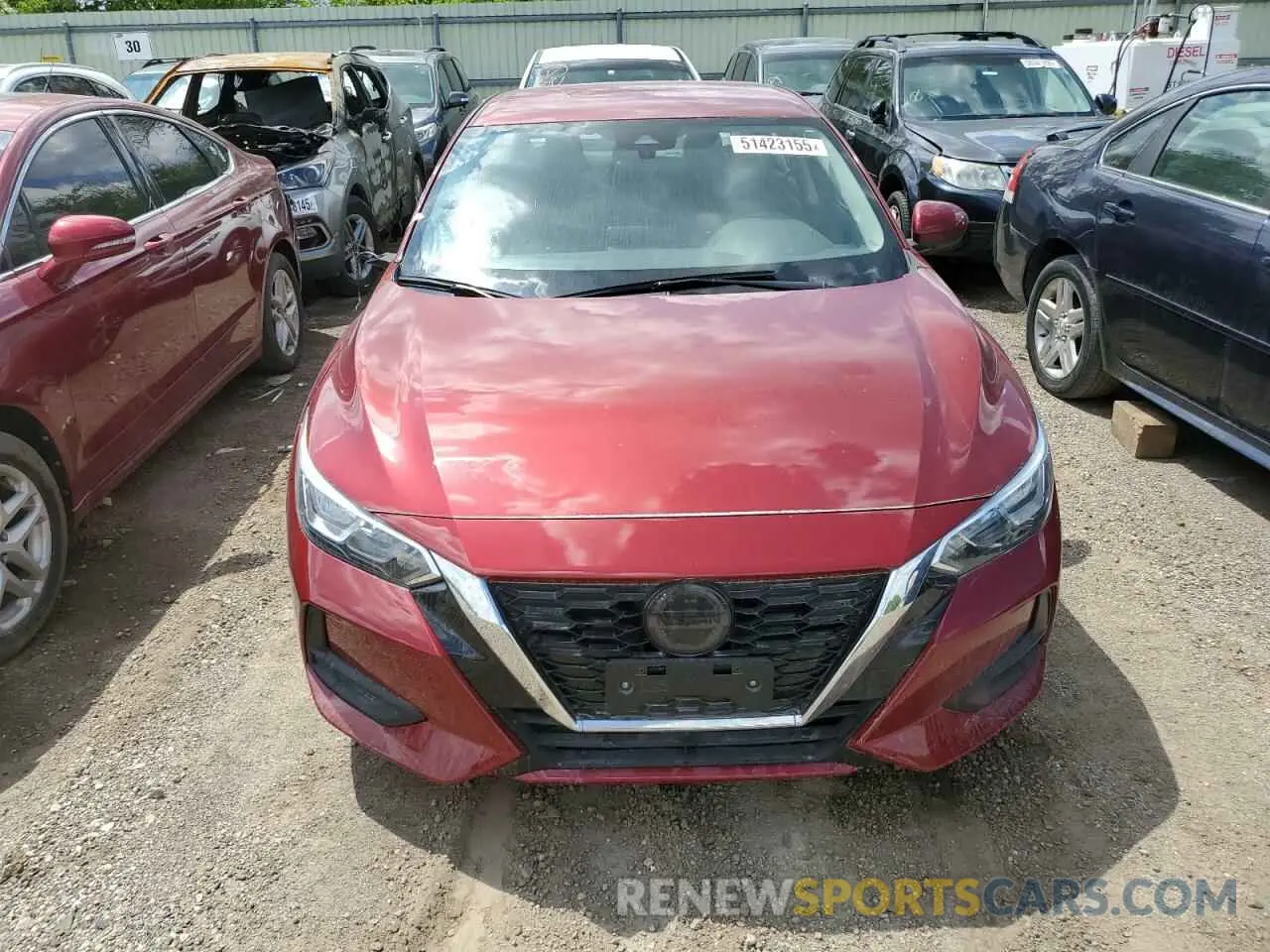 5 Photograph of a damaged car 3N1AB8CV7NY264966 NISSAN SENTRA 2022