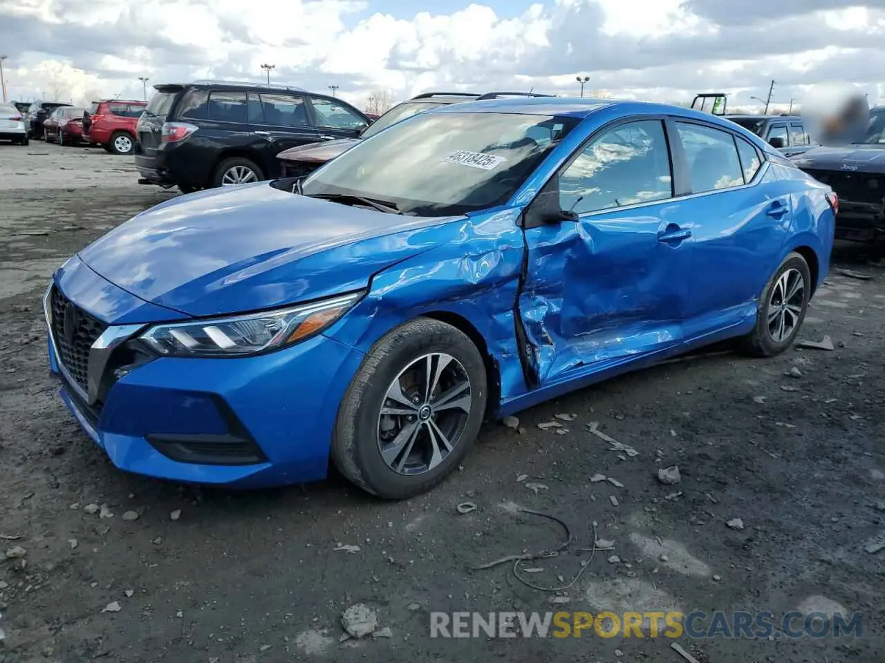 1 Photograph of a damaged car 3N1AB8CV7NY269102 NISSAN SENTRA 2022