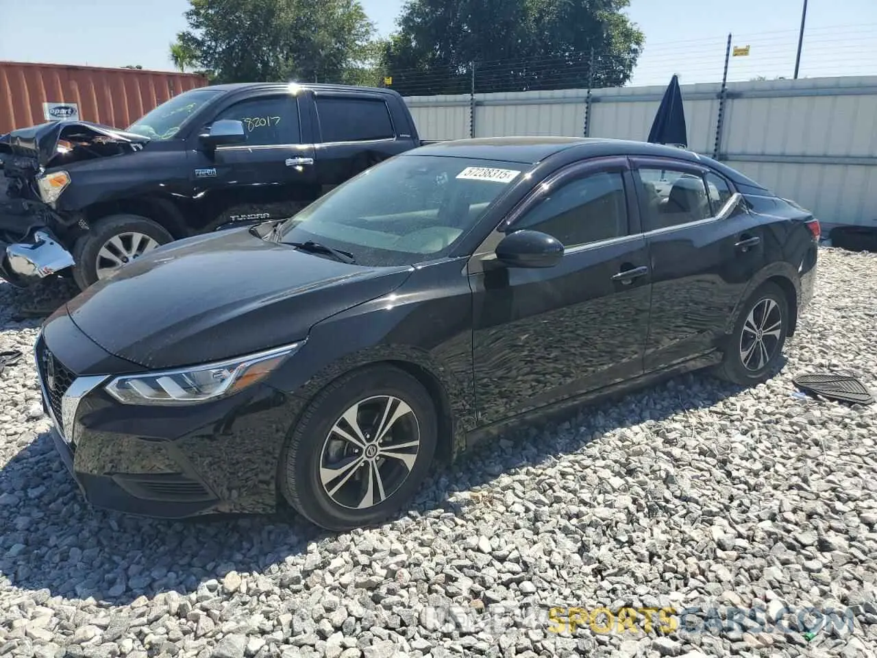 1 Photograph of a damaged car 3N1AB8CV7NY283498 NISSAN SENTRA 2022