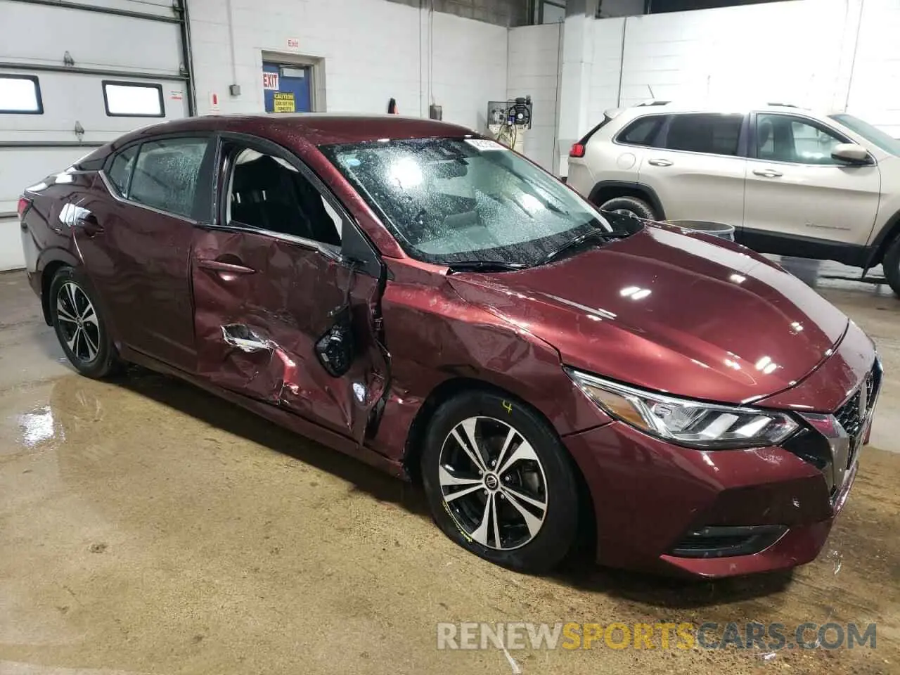 4 Photograph of a damaged car 3N1AB8CV7NY296347 NISSAN SENTRA 2022