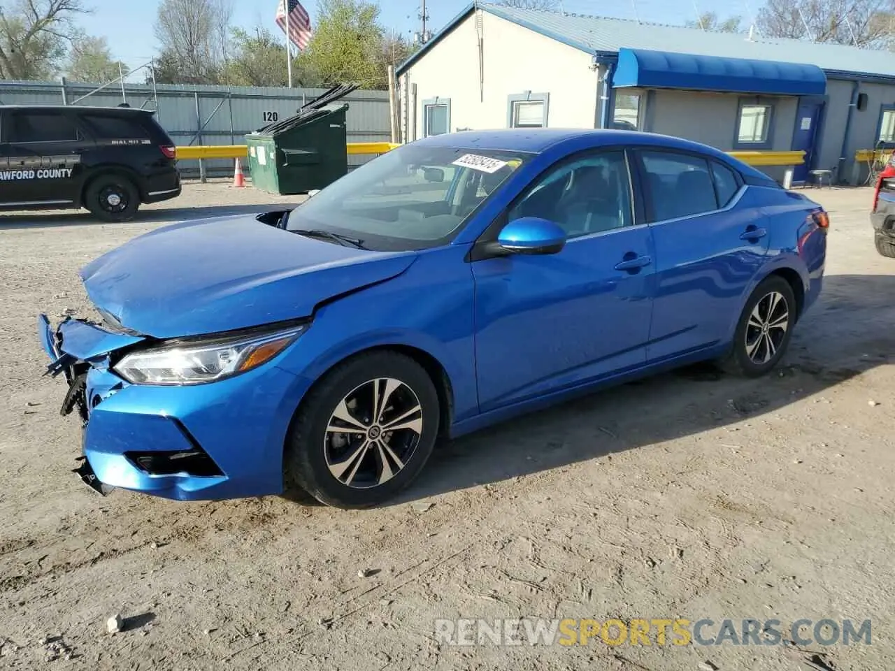 1 Photograph of a damaged car 3N1AB8CV7NY300297 NISSAN SENTRA 2022
