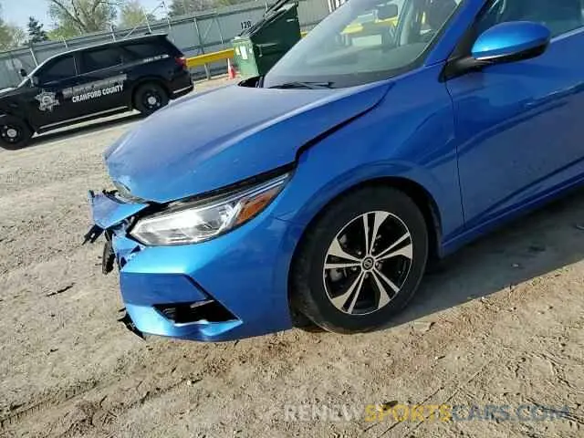 10 Photograph of a damaged car 3N1AB8CV7NY300297 NISSAN SENTRA 2022