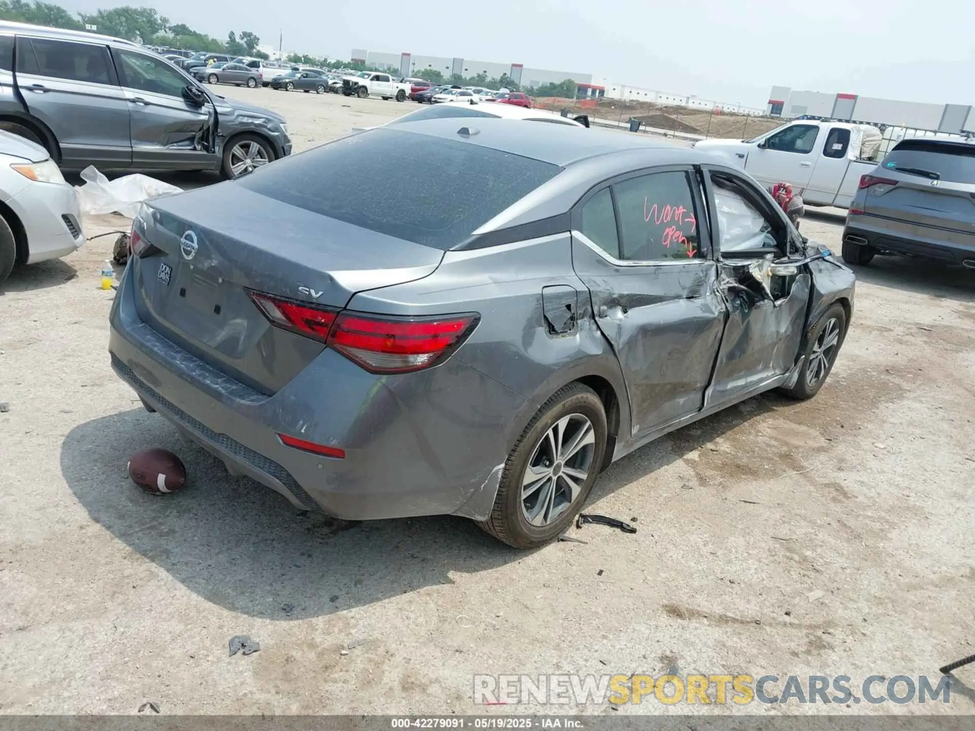 4 Photograph of a damaged car 3N1AB8CV7NY302115 NISSAN SENTRA 2022
