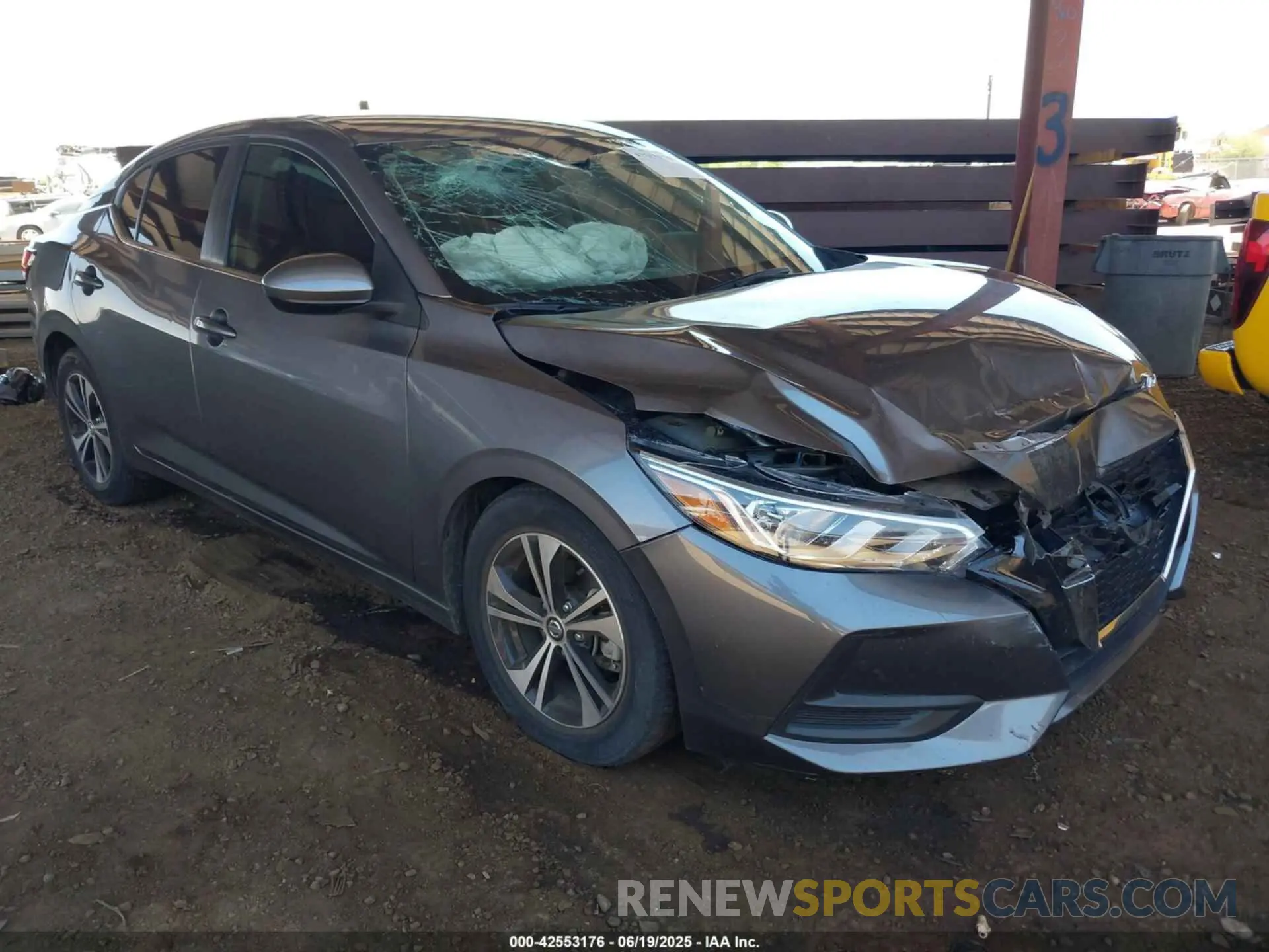 1 Photograph of a damaged car 3N1AB8CV7NY306830 NISSAN SENTRA 2022