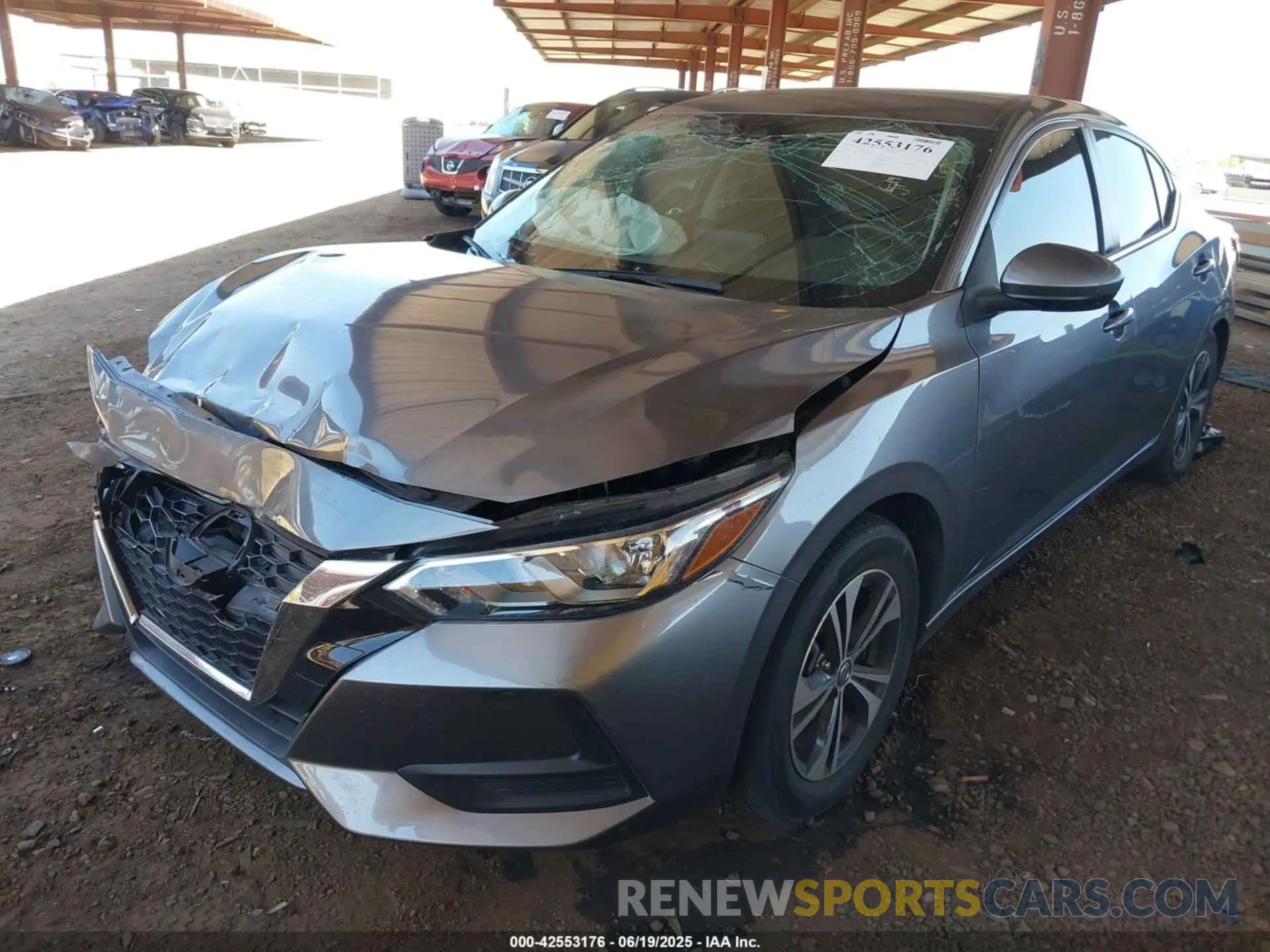 2 Photograph of a damaged car 3N1AB8CV7NY306830 NISSAN SENTRA 2022