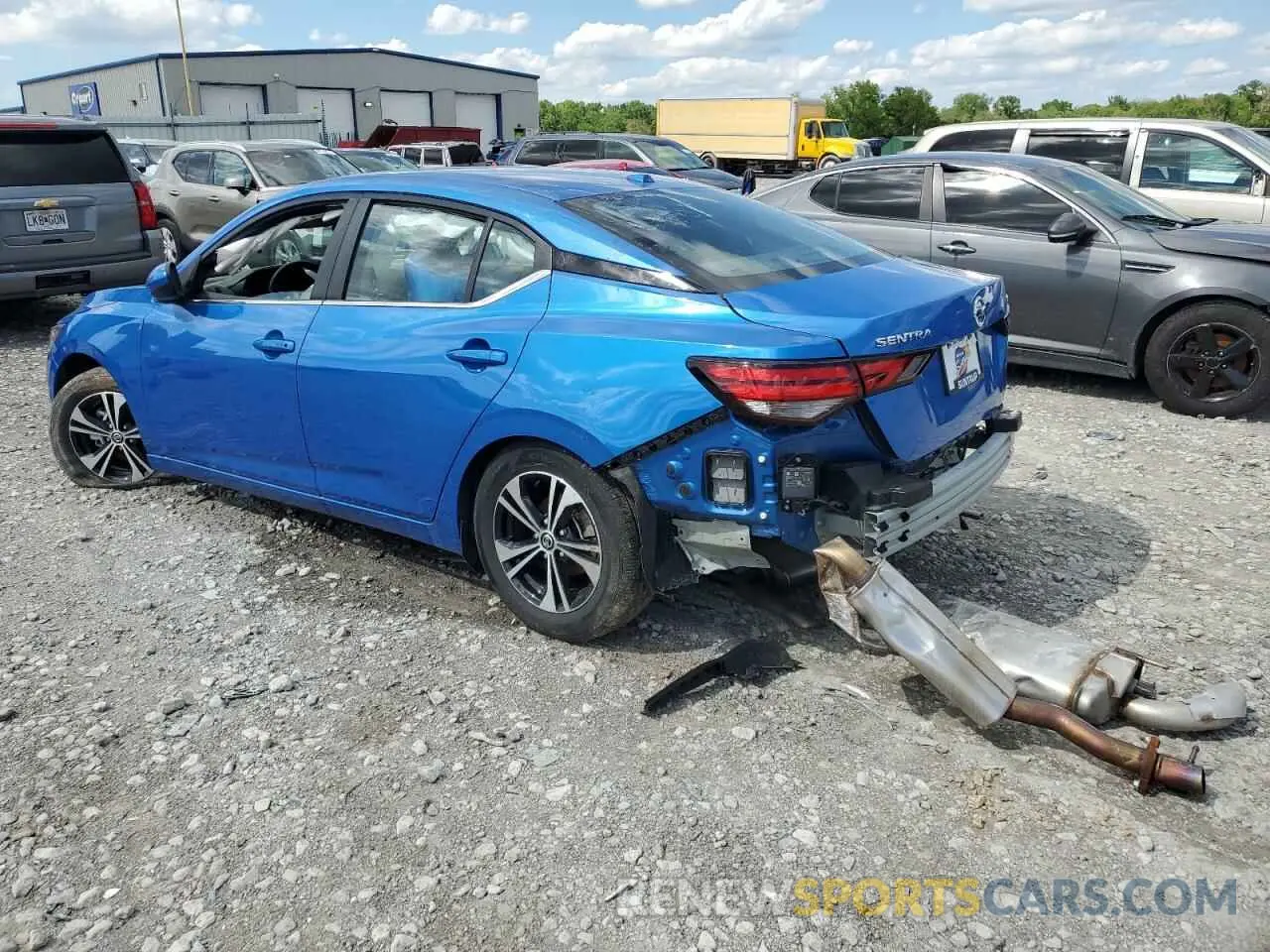 2 Photograph of a damaged car 3N1AB8CV7NY319688 NISSAN SENTRA 2022
