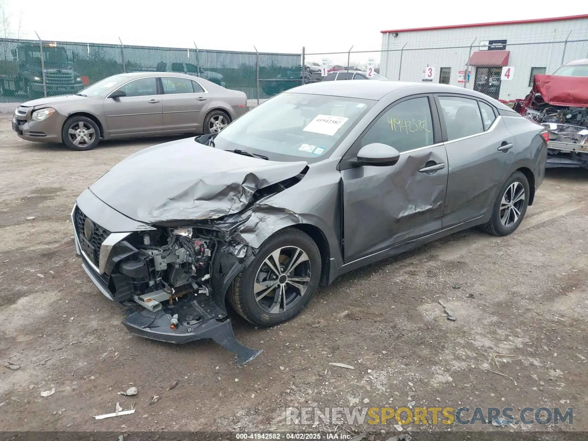 2 Photograph of a damaged car 3N1AB8CV8NY208969 NISSAN SENTRA 2022