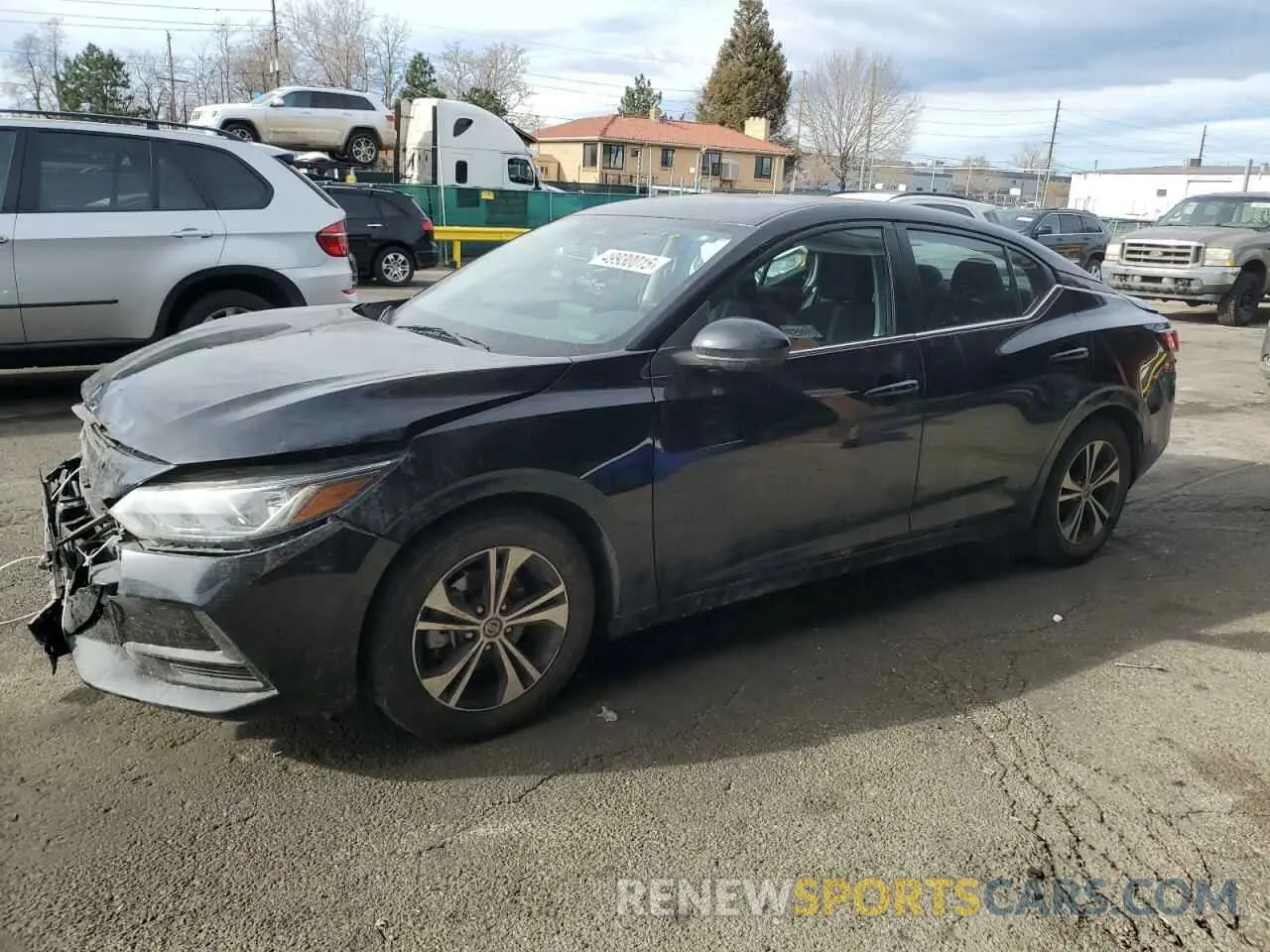 1 Photograph of a damaged car 3N1AB8CV8NY222516 NISSAN SENTRA 2022