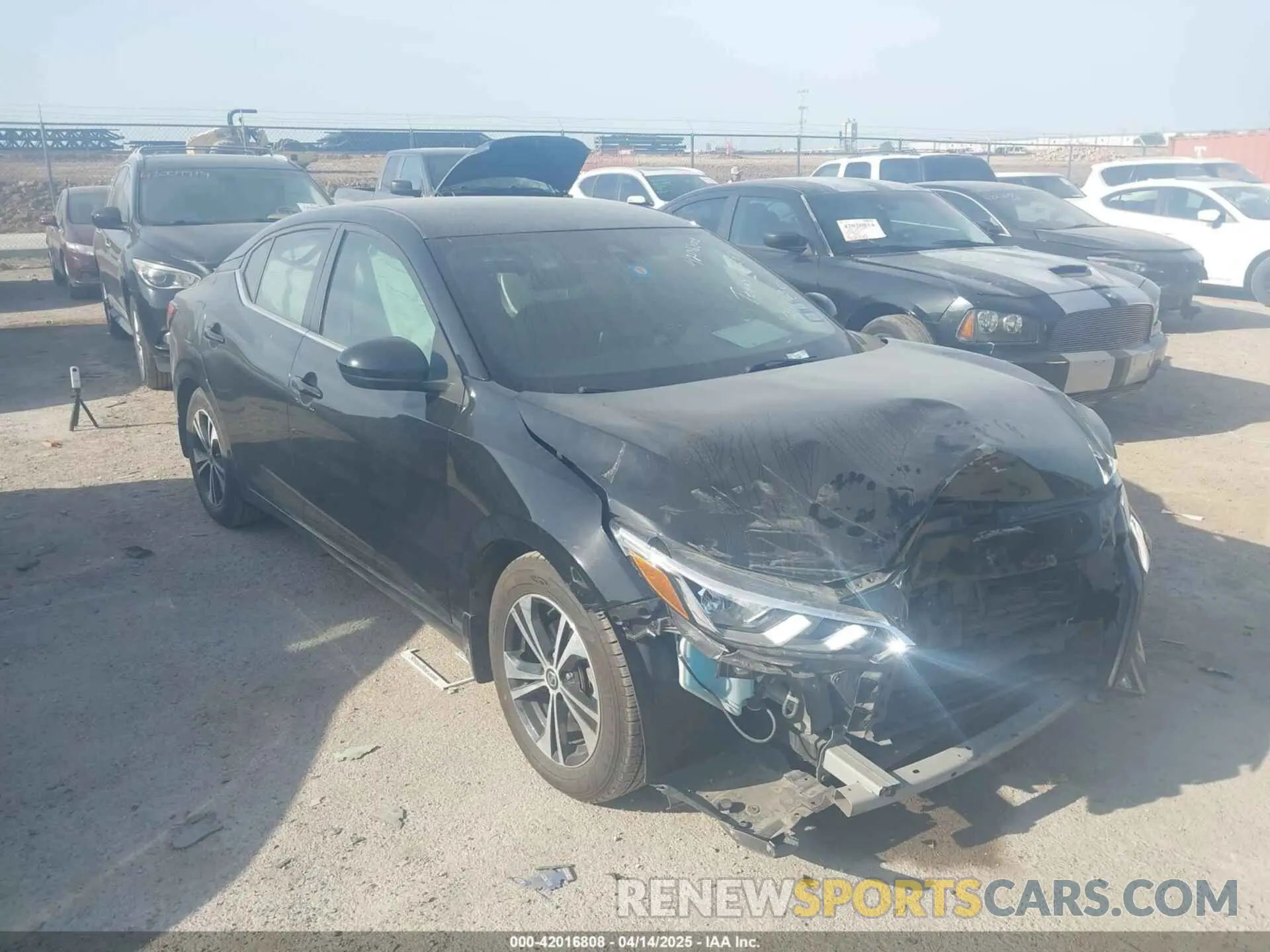 1 Photograph of a damaged car 3N1AB8CV8NY231605 NISSAN SENTRA 2022