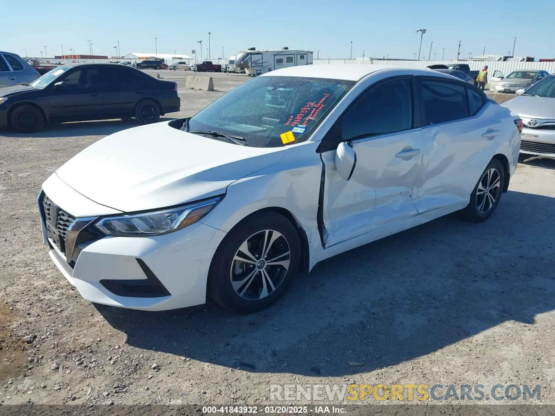 2 Photograph of a damaged car 3N1AB8CV8NY234603 NISSAN SENTRA 2022