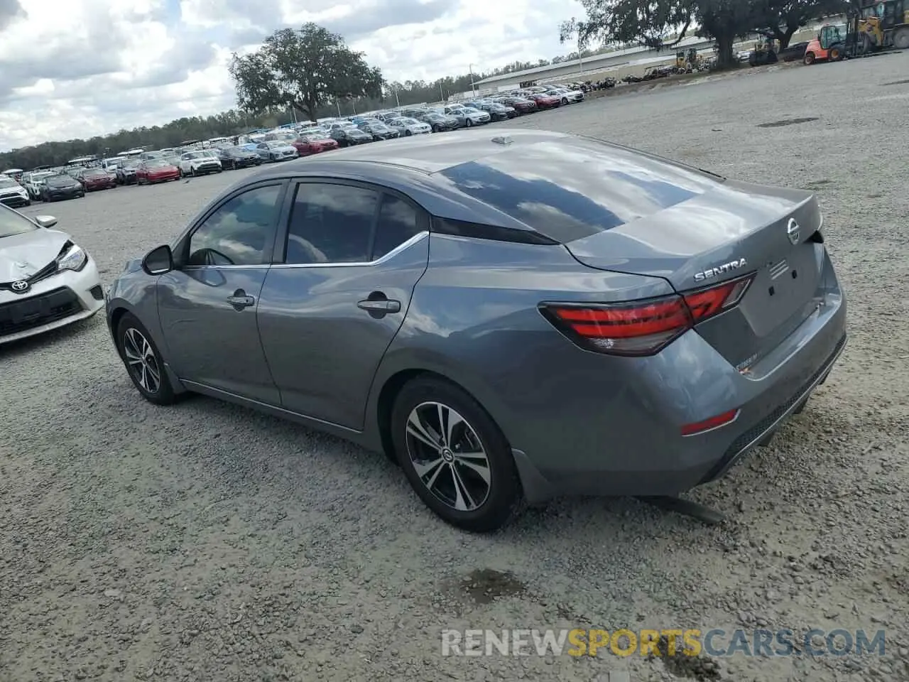 2 Photograph of a damaged car 3N1AB8CV8NY246430 NISSAN SENTRA 2022