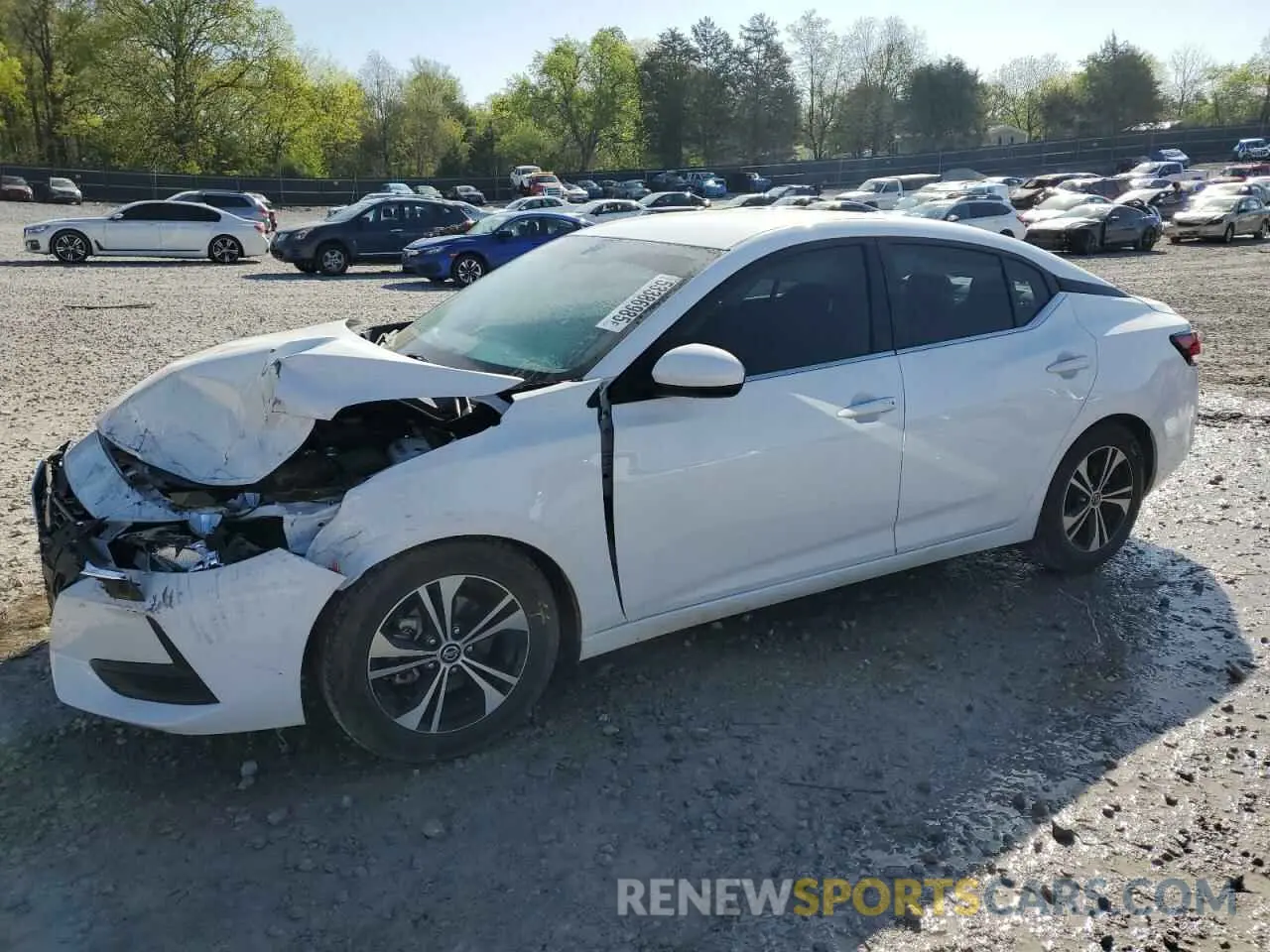 1 Photograph of a damaged car 3N1AB8CV8NY246802 NISSAN SENTRA 2022