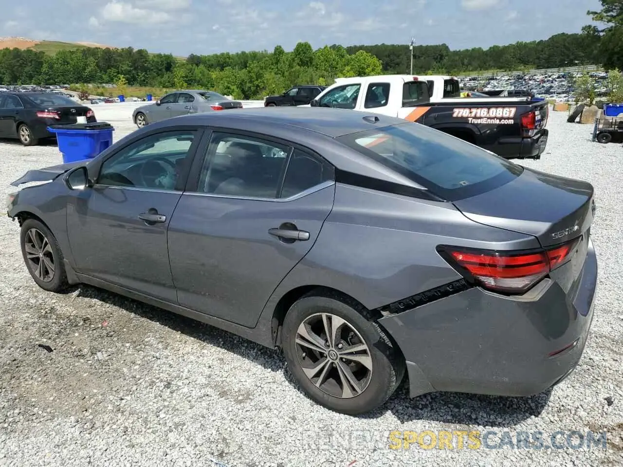2 Photograph of a damaged car 3N1AB8CV8NY252146 NISSAN SENTRA 2022