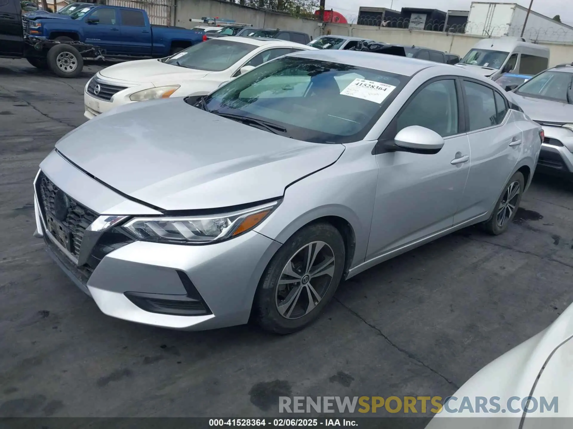 2 Photograph of a damaged car 3N1AB8CV8NY255550 NISSAN SENTRA 2022