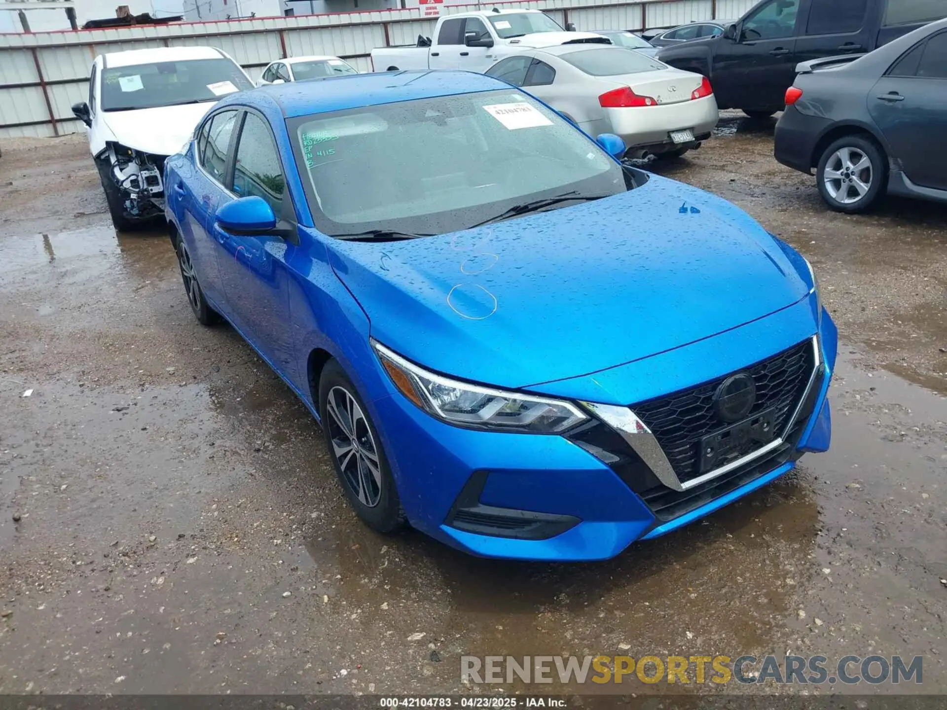 1 Photograph of a damaged car 3N1AB8CV8NY256729 NISSAN SENTRA 2022